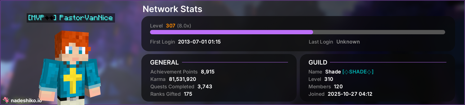 [MVP++] PastorVanNice | nadeshiko.io